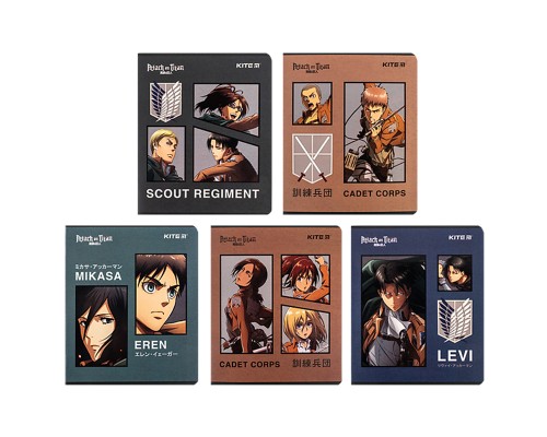 Зошит Kite Attack on Titan, 24 аркуші, лінія (AT24-239)