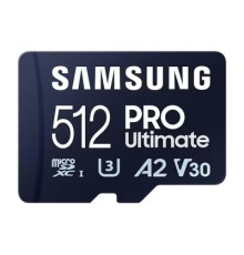 Карта пам'яті Samsung 512GB microSDXC class 10 UHS-I U3 V30 A2 Pro Ultimate (MB-MY512SA/WW)