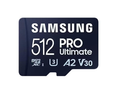 Карта пам'яті Samsung 512GB microSDXC class 10 UHS-I U3 V30 A2 Pro Ultimate (MB-MY512SA/WW)