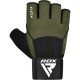 Рукавички для фітнесу RDX W3 with EVA Padding Army Green S (WGS-W3AG-S+)