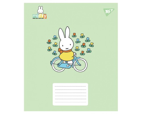 Зошит Yes Miffy Playfull А5 12 аркушів коса лінія (767633)
