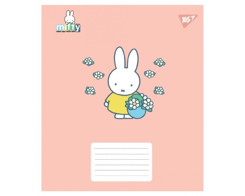 Зошит Yes Miffy Playfull А5 12 аркушів коса лінія (767633)