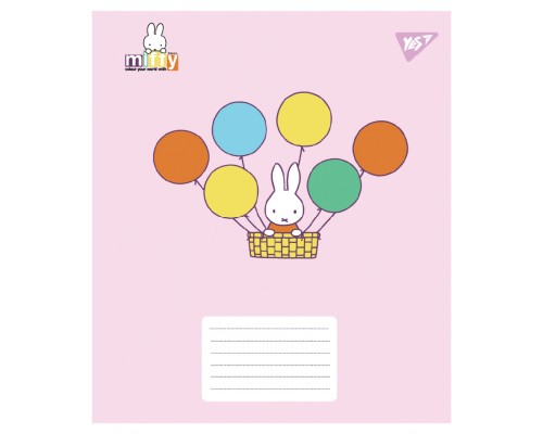 Зошит Yes Miffy Playfull А5 12 аркушів коса лінія (767633)