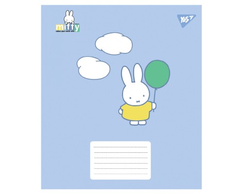 Зошит Yes Miffy Playfull А5 12 аркушів коса лінія (767633)