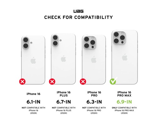 Чохол до мобільного телефона UAG iPhone 16 Pro Max Plyo Magsafe LE Black/Clear Ombre (11448111404G)