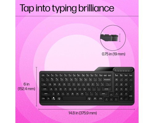 Клавіатура HP 460 Multi-Device Bluetooth UA Black (7N7B8AA)