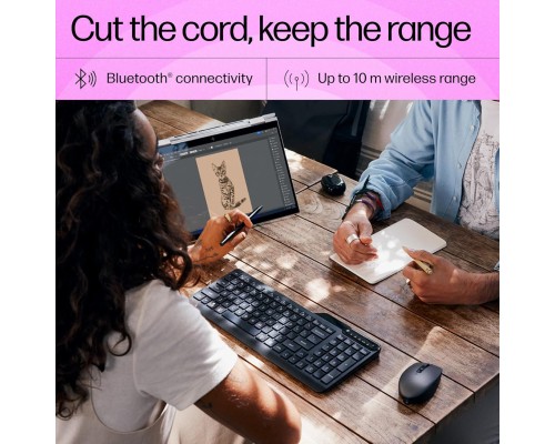 Клавіатура HP 460 Multi-Device Bluetooth UA Black (7N7B8AA)