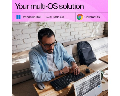 Клавіатура HP 460 Multi-Device Bluetooth UA Black (7N7B8AA)