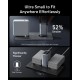 Зарядний пристрій Anker GaNPrime 100W 2xUSB-C PD + 1xUSB-A Foldable Silver (A2688341)