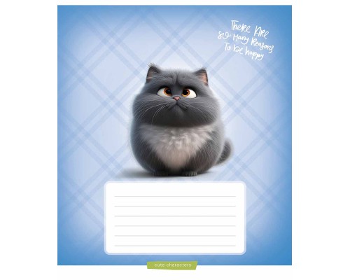 Зошит Школярик Cuties 12 аркушів лінія (012-3501L)