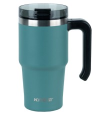 Термокружка Kite з ручкою 600 мл зелена (K24-1207-3)