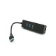 Концентратор Voltronic USB 3.0 to 3xUSB + Ethernet black (YT-3H3+1)