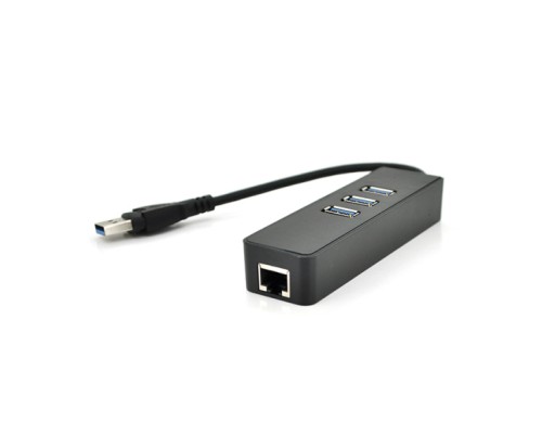 Концентратор Voltronic USB 3.0 to 3xUSB + Ethernet black (YT-3H3+1)