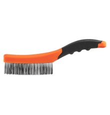 Щітка по металу Neo Tools 4х16 рядів, прямий дріт 0.3мм, 260мм, двокомпонентне руків'я (39-010)