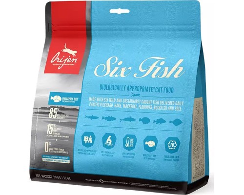 Сухий корм для кішок Orijen 6 Fish Cat&kitten 340 г (0064992281342)