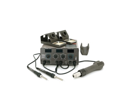 Паяльна станція Bakku BA-603D+ цифрова індикація, фен, два паяльники (370*280*160) 4.35 кг (BA-603D+)