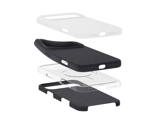 Чохол до мобільного телефона Spigen Silicone Fit MagFit iPhone 17 Pro Black (ACS10335)