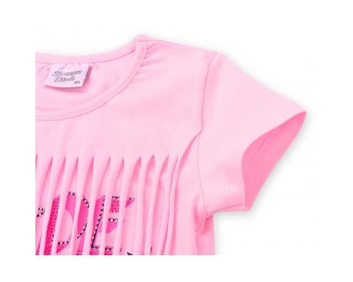 Набір дитячого одягу Breeze футболка із зірочками з шортами (9036-104G-pink)