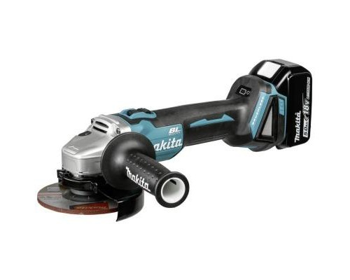 Шліфувальна машина Makita LXT, 5Аг х 2шт, Makpac, 125 мм (DGA504RTJ)