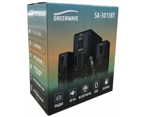 Акустична система Greenwave SA-3015BT Black-orange (R0015305) 