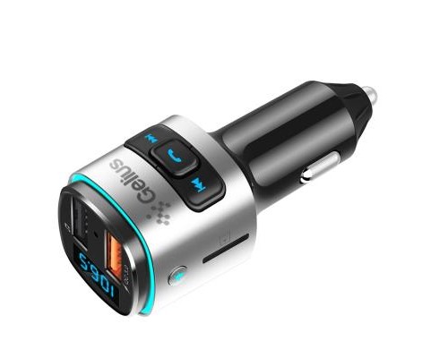 FM модулятор Gelius Pro RGB-QC GP-FMT040 Black/Silver (ProRGB-QCGP-FMT040Black/Silver)