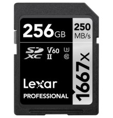 Карта пам'яті Lexar 256GB SDXC class 10 UHS-II U3 V60 1667x Professional (LSD256CB1667)