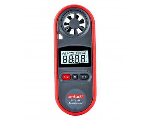 Анемометр Wintact цифровий 0,7-30м/с, -10-45°C (WT816A)