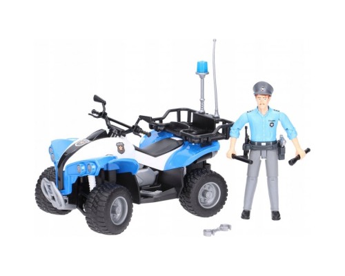 Спецтехніка Bruder поліцейський квадроцикл + фігурка полісмен (63010)