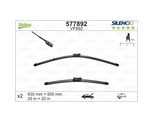 Щітка склоочисника Valeo 577892