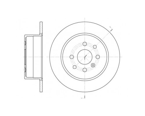 Гальмівний диск REMSA 6454.00