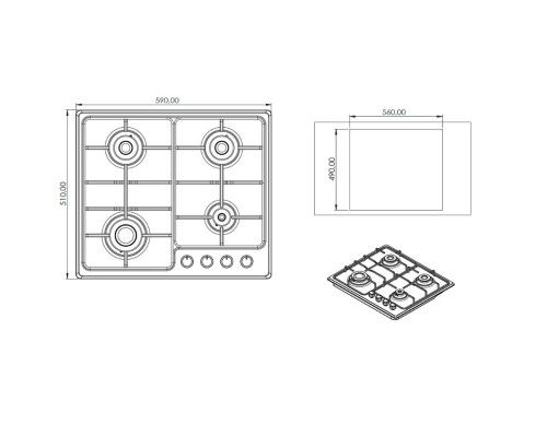 Варочна поверхня Grunhelm GPG 6355 IF