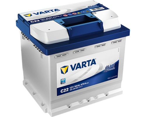 Акумулятор автомобільний Varta Blue Dynamic 52Аh (552400047)
