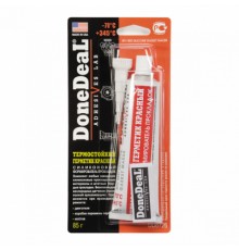 Герметик автомобільний Donedeal прокладок термостійкий силіконовий червоний 85мл (DD6726)