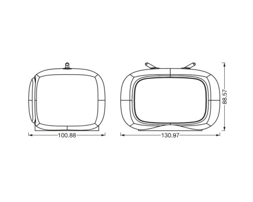 Нічник LEDVANCE NIGHTLUX TOUCH LED 2,5W Retro TV, micro-USB, RGBW (4058075602137)