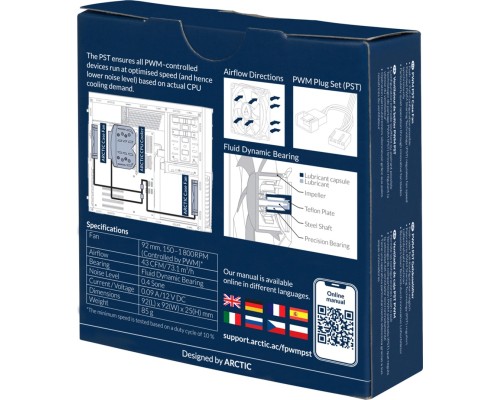 Кулер до корпусу Arctic F9 PWM PST (ACFAN00214A)