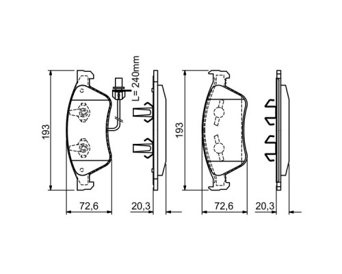 Гальмівні колодки Bosch 0 986 494 200