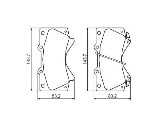 Гальмівні колодки Bosch 0 986 494 449