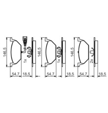 Гальмівні колодки Bosch 0 986 495 213