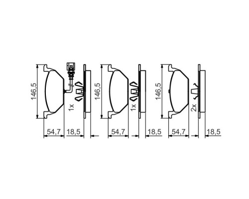Гальмівні колодки Bosch 0 986 495 213