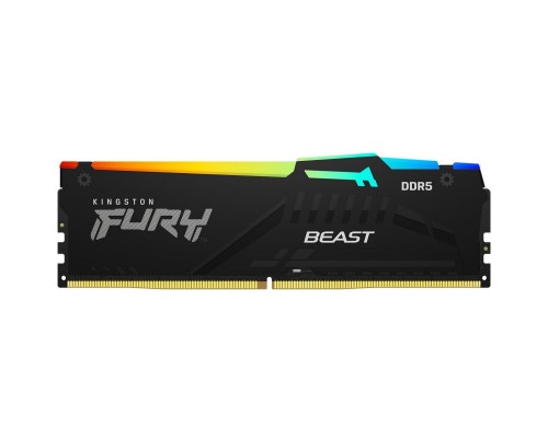 Модуль пам'яті для комп'ютера DDR5 32GB (2x16GB) 6000 MHz FURY Beast RGB Kingston Fury (ex.HyperX) (KF560C40BBAK2-32)