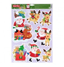 Новорічні наклейки YES! Fun для вікон, лазерні (41 * 29 см) (801091)