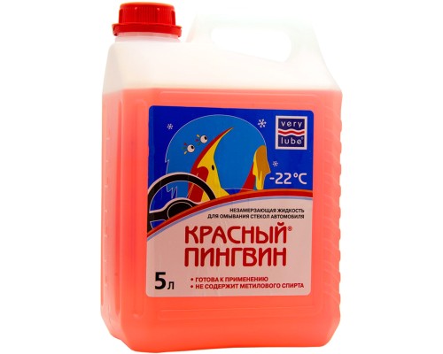 Омивач автомобільний VERYLUBE Червоний пінгвін до -22 С 