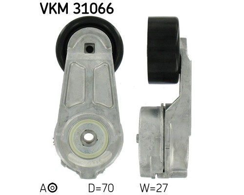 Натягувач ременя з роликом SKF VKM 31066