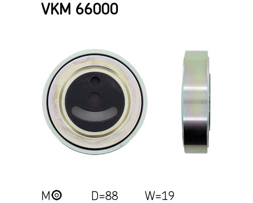 Ролик натягувача ременя SKF VKM 66000