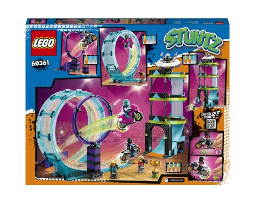 Конструктор LEGO City Stuntz Неймовірне завдання для каскадерів 385 деталей (60361)