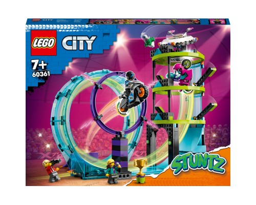 Конструктор LEGO City Stuntz Неймовірне завдання для каскадерів 385 деталей (60361)