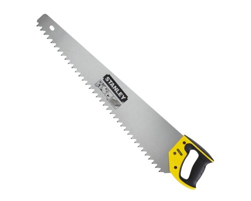 Ножівка Stanley із загартованим зубом по пінобетону, L=650мм, 1,2 tpi (1-15-441)