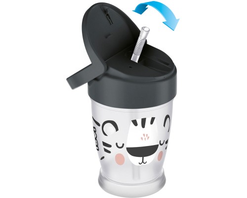 Поїльник-непроливайка Lovi Salt & Pepper із силіконовою трубочкою 250 мл (35/356)