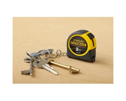 Рулетка Stanley FatMax брелок, 2м х 13мм в гумовому корпусі (FMHT1-33856)
