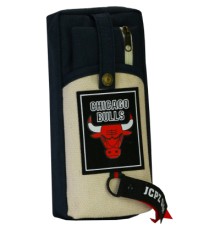 Пенал Cool For School 2 відділення чорний (J-2390-1-blue)